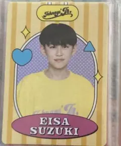 ジャニーズJr. ジュニア　プロフィールカード　プロカ　鈴木瑛朝