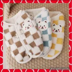 かわいい モコモコくまさんチェックベスト✩