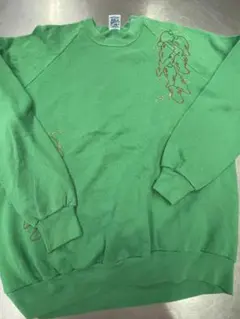 【USA製】80s-90s JERZEES スウェット XL グリーン 唐辛子のサムネイル