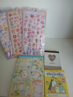すみっコぐらし ボンボンドロップシール メモ帳 文房具セット