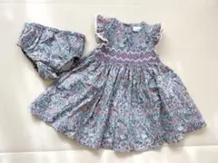 next baby スモッキング刺繍花柄ワンピース（6-9month）のサムネイル