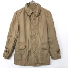 00's 平成 カジュアル ワーク レトロ 古着 比翼ボタン ステンカラーコート