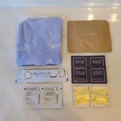 タオルマスクとコットンとスキンケアサンプルセット