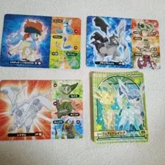 ポケモン meiji ミニクイズ キラキラ　シール カード　 4枚セット ポケモン meiji ミニクイズ キラキラ シール カード 4枚セット - メルカリ
