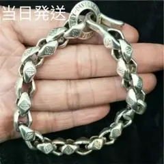 シルバー925 ヴィンテージ ハーレーダビットソン チェーンブレスレット