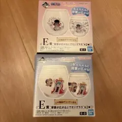 E賞　シアターグラス　２種セット ワンピース　一番くじ　メモリーオブヒロインズ