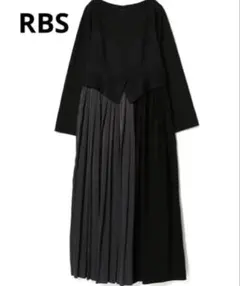 RBS Raybeams オケージョン結婚式異素材 切り替え マキシ ワンピースのサムネイル