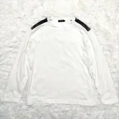 ブラックレーベルクレストブリッジ 長袖ニット スウェット チェック ホワイト L