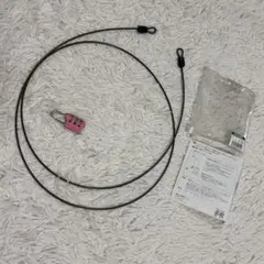ALPHA ワイヤー付き3桁ダイヤル錠 ピンク　ブルー　ワイヤー150cm