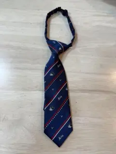 Disney ミッキー柄 ネクタイ ネイビー