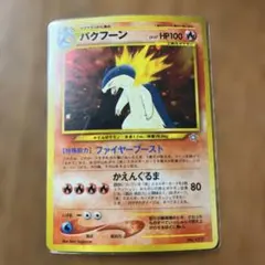 バクフーン_プレミアムファイル PROMO 第1世代 渦巻きホロ 旧裏 美品