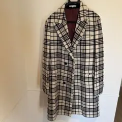 CARVEN カルヴェン 48 ダブルチェスターコート チェック柄のサムネイル
