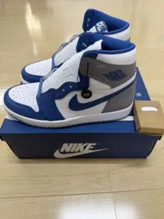 NIKE Air Jordan 1 ホワイト/ブルー/グレー