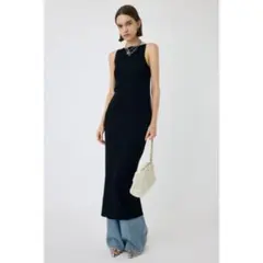 MOUSSY 全店オンライン完売 ニットドレス ブラックサイズ2 - メルカリ