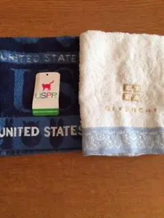 新品未使用 ジバンシー&USPP  ハンドタオル2枚セット