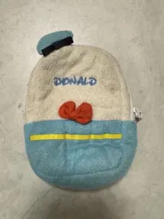 ドナルド ポーチ 青/ベージュ