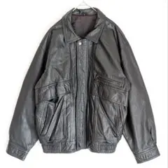 ブラックレザージャケット 牛革 本革 リアルレザー ライダースジャケット