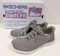 新品 22.5cm ★ スケッチャーズ スウィフト フィット ハンズフリー T