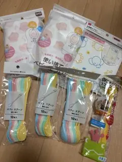 離乳食　紙エプロンスプーンセット