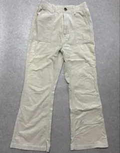 チャオパニックティピー　アイボリー コーデュロイ フレアパンツM