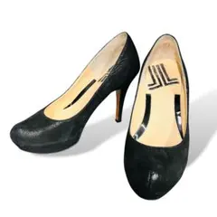 LANVIN en Bleuランバン オンブルー 黒パンプス23.0cm冠婚葬祭