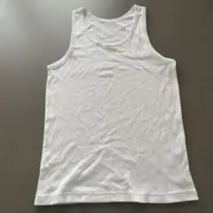 ホワイトリブタンクトップ Lサイズ