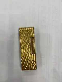 ソ*カ様 dunhill ダンヒル ゴールド 金 ストライプ彫刻 オープン式ライ 