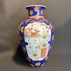希少 九谷焼 陶正 造 色絵 金彩 花詰 花瓶 耳付き 飾り壺 - メルカリ