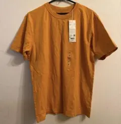 オレンジ クルーネック Tシャツ M ユニクロのサムネイル