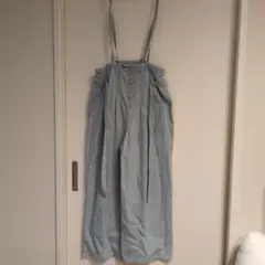 ライトブルー デニム サロペットM