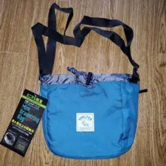 SHELTER Mini Drawstring Bag ブルー　ショルダーバッグ