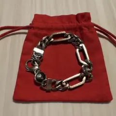 DIESEL（ディーゼル）コンビチェーン ブレスレット シルバー