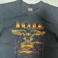 HARLEY-DAVIDSON フレイム イーグル Tシャツ L ハーレー