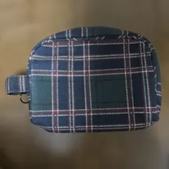 hotel it チェック柄ポーチ