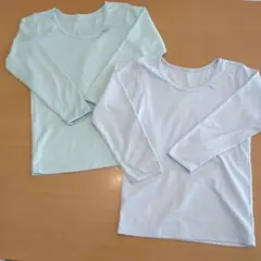 【新品未使用】キッズ（女の子用）胸二重下着2枚セット