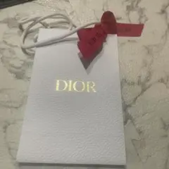 Dior ショップ袋 ホワイト リボン付き