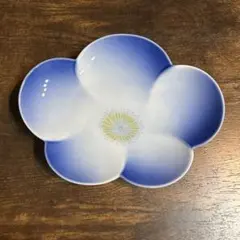 希少品✨️美品 深川製磁 梅 花型取皿揃 青