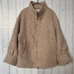SIMPLICITE シンプリシテェ ツイードジャケット ブルゾン ジップアップのサムネイル