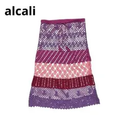 極美品✨00s最初期 alcali クロシェニットスカート 平成レトロ Y2Kのサムネイル