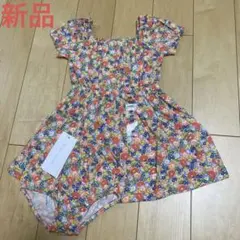 ラルフローレン 花柄フリル袖ワンピース 9M