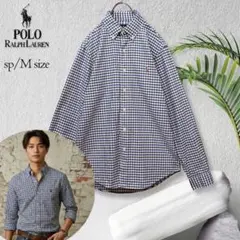 ポロラルフローレン 長袖シャツ ボタンダウンシャツ ポニー刺繍 ギンガムチェック