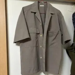 GU ドライダブルポケットオープンカラーシャツ