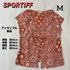SPORTIFF スポーティフ アンサンブル オレンジ フラワー柄 Mのサムネイル