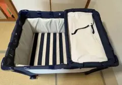 KATOJI ポータブルベビーベッド ネイビーのサムネイル