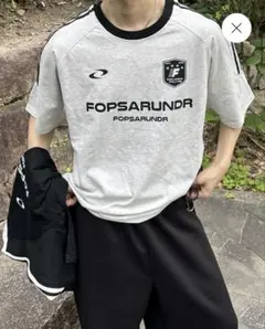 【やどん様専用】yolo ホワイトグレー バイカラーユニフォームTシャツ
