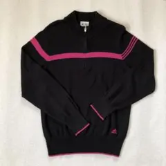 Tシャツ　adidas  アディダス 長袖 ハーフジップ　Mサイズ
