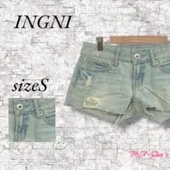 INGNI イング ヴィンテージデニム ショートパンツ 短パン ダメージ加工