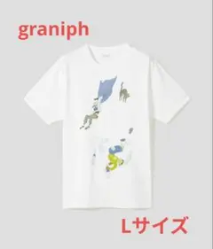 新品　グラニフ　松本大洋　 Tシャツ L クロとシロ飛ぶ　鉄コン筋クリート