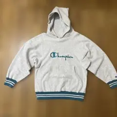90sUSA製Champion チャンピオンパーカー リバースウィーブM グレー