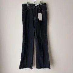 ADAM ET ROPE デニムパンツ フレア フリンジのサムネイル